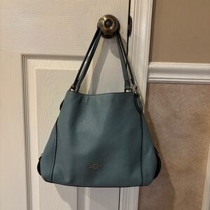Coach leather shoulder bag
